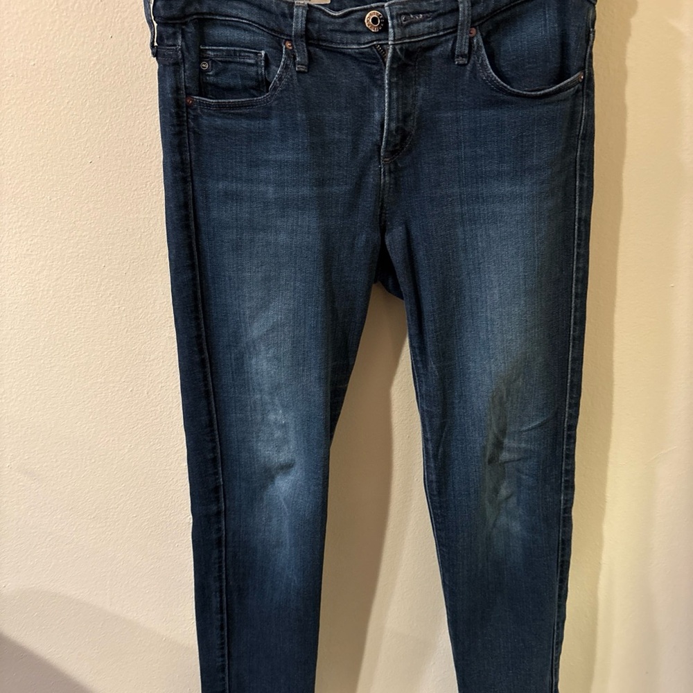 Ag Adriano Goldschmied Dark Blue Skinny Jeans
